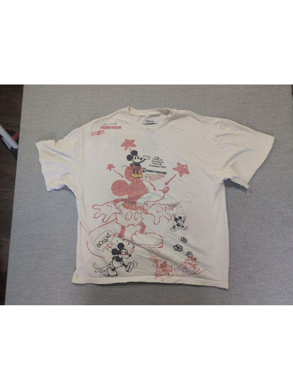 Disney Mickey Mouse white graphic T-shirt size XS